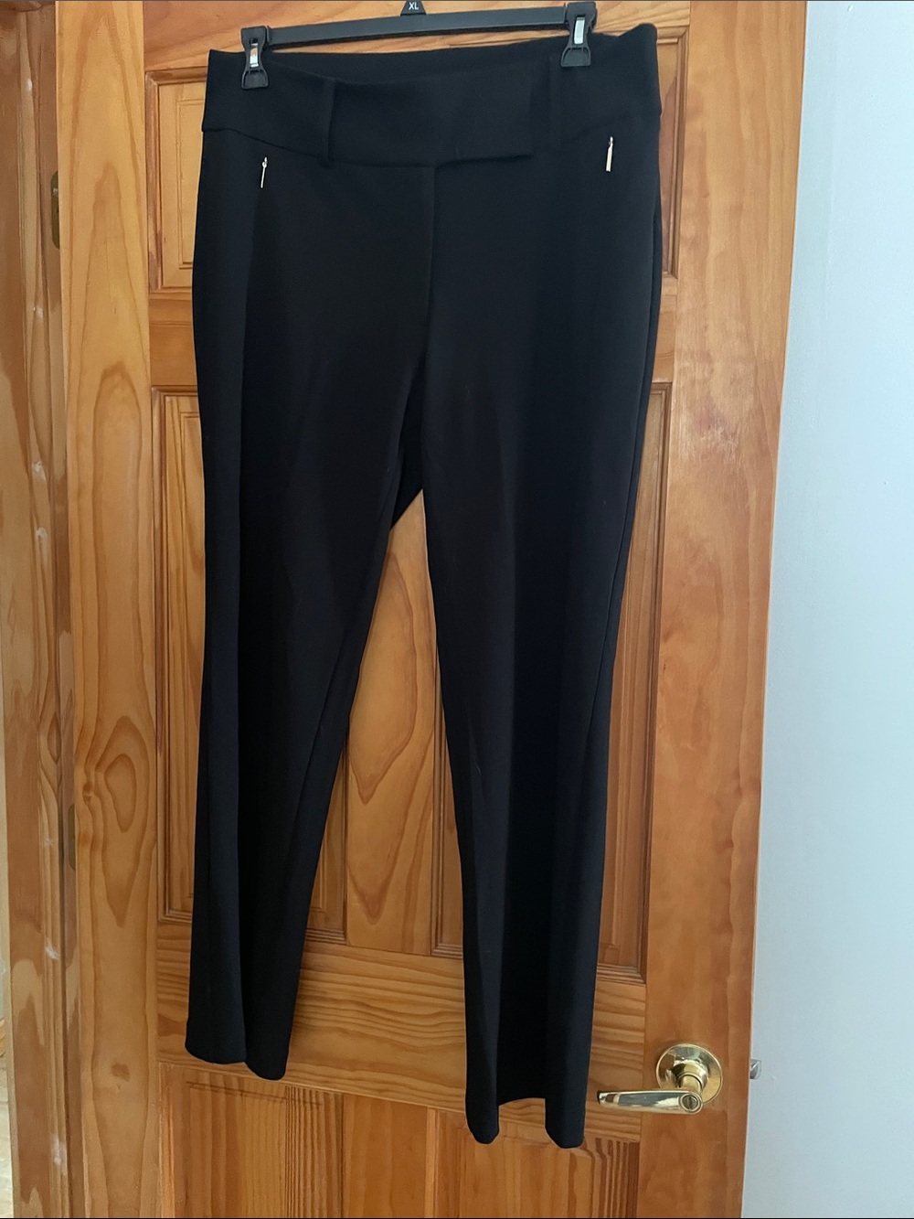Anne Klein Black Slim zippered Trousers
